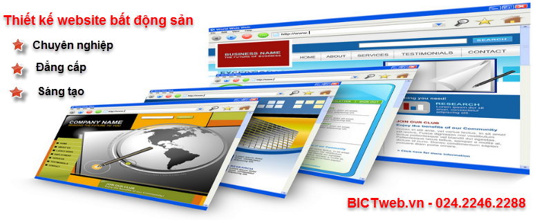 Thiết kế website bất động sản giá rẻ