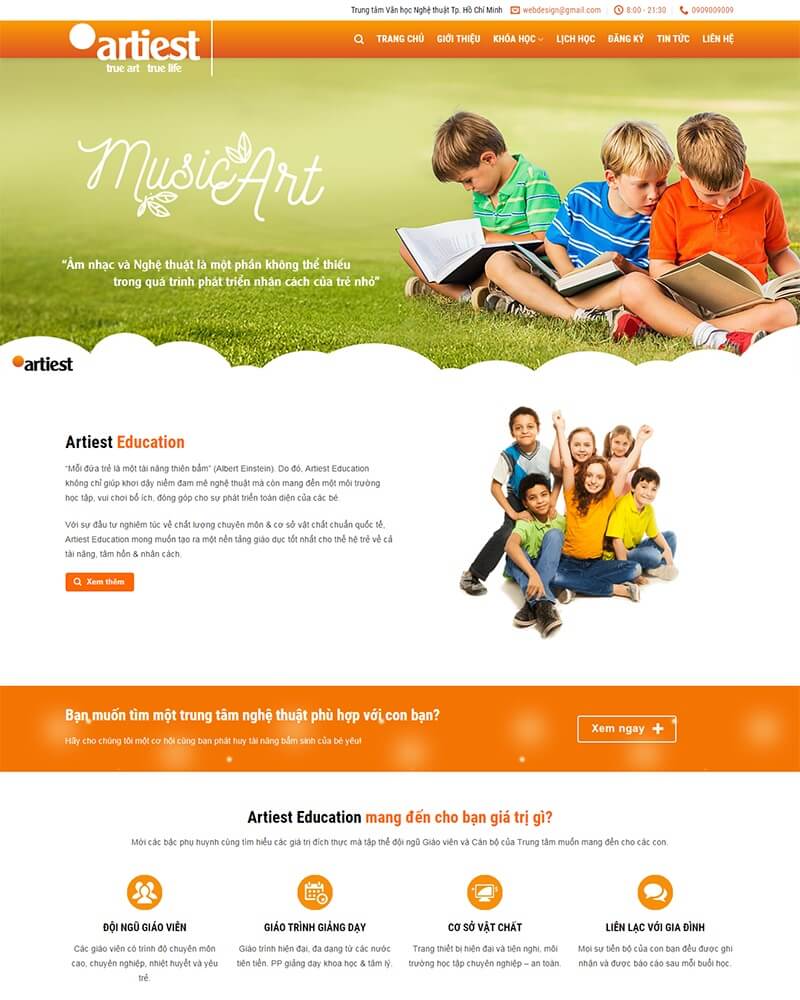 thiết kế website giáo dục giá rẻ