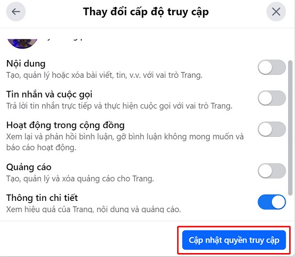 Cách phân quyền quản trị Fanpage Facebook