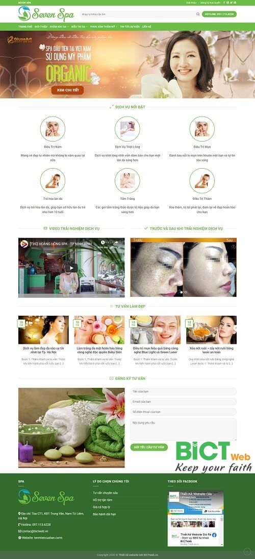 thiết kế website spa