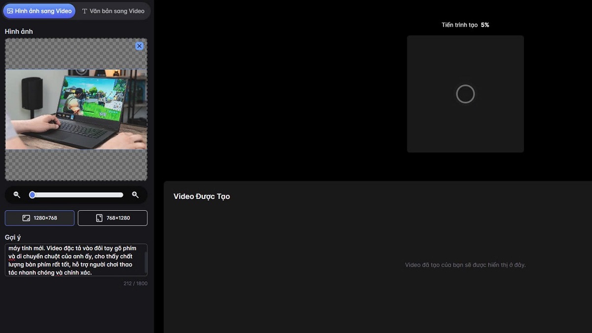 Mẫu prompt tạo video AI