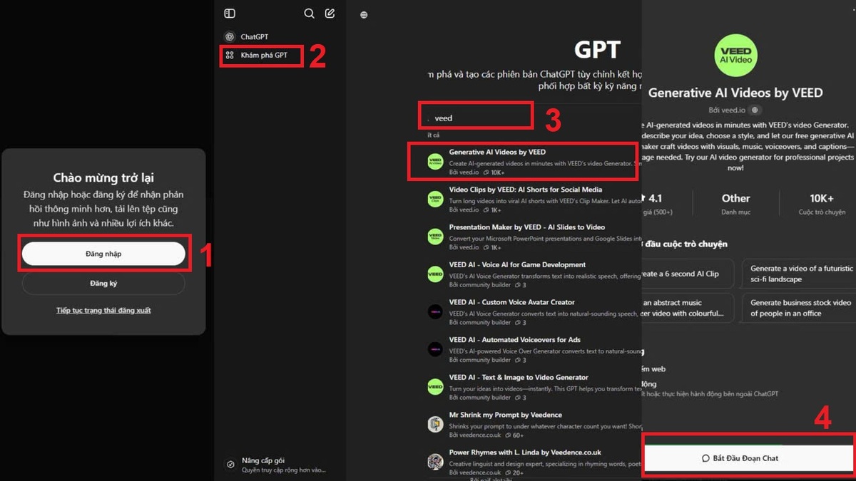 Mẫu prompt tạo video AI