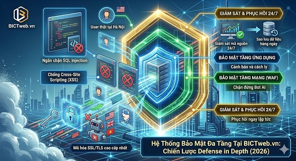 Bảo Mật Website Đa Tầng: Chống Bot AI 2026