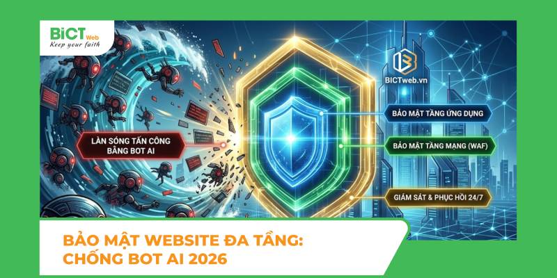 Bảo Mật Website Đa Tầng: Chống Bot AI 2026