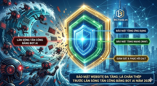 Bảo Mật Website Đa Tầng: Chống Bot AI 2026